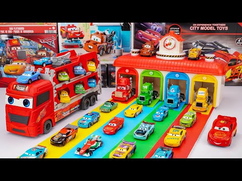 Disney Pixar Cars Unboxing Review | Disney Pixar Cars Go Toy Truck Race Track | Lightning McQueen