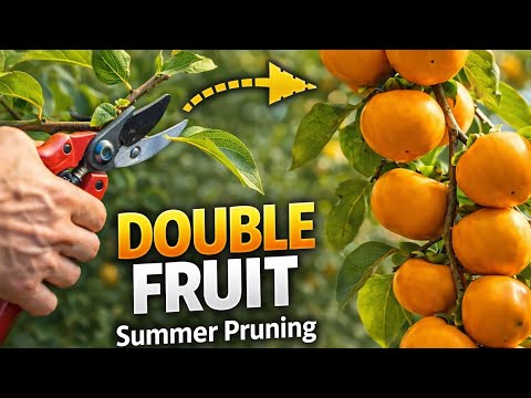 How I Summer Prune Persimmons to DOUBLE Fruit Production