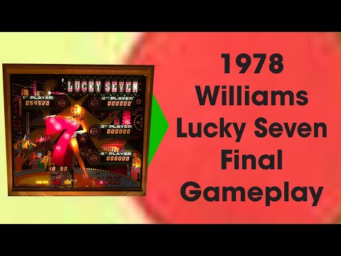 1978 Williams Pinball Lucky Seven Final Game Play