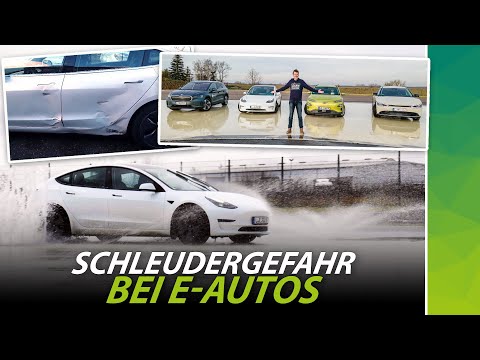 Schleudernde E-Autos: Verdeckte Gefahr bei Glätte?