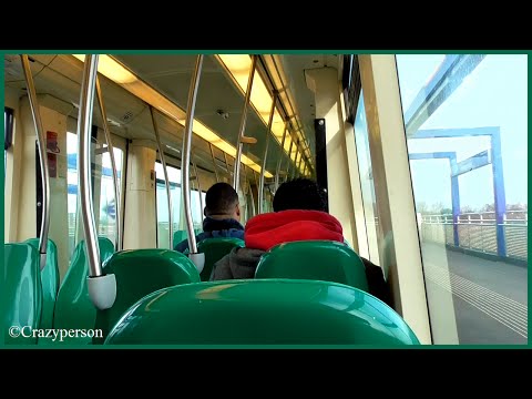 RET metrorit Zalmplaat - Slinge Rotterdam op lijn D (in stel 5323)