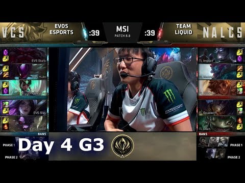 EVOS Esports vs Team Liquid | Day 4 LoL MSI 2018 Main Event Group Stage | EVS vs TL