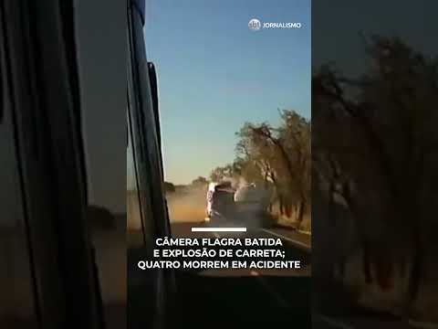 Batida entre carretas provoca explosão, mata 4 pessoas e deixa feridos em rodovia | #PrimeiroImpacto