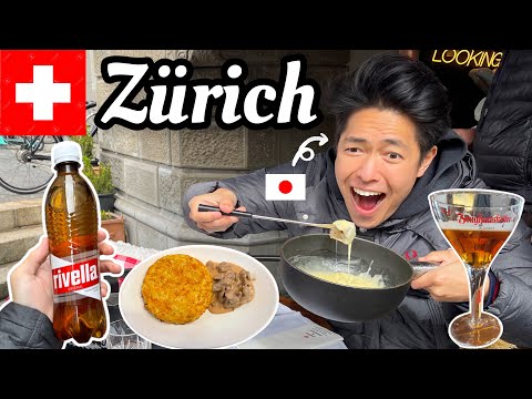 Japanese guy tries Swiss Food for the first time in Zurich, Switzerland🇨🇭