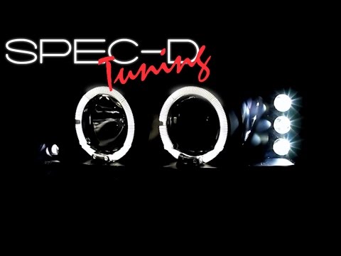 SPECDTUNING DEMO VIDEO: 1999-2004 FORD MUSTANG LED HALO PROJECTOR HEADLIGHTS