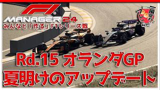【F1 Manager 2024】Rd.15 オランダGP - みんなと「作る」F1シリーズ戦【一風変わったフレンド戦】