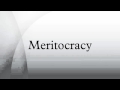 MERITOCRACY - YouTube