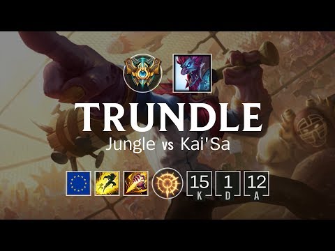 Trundle Jungle vs Kai'Sa - EUW Challenger Patch 8.11