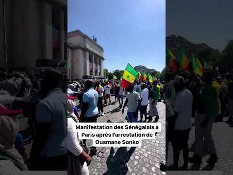 Manifestation des Sénégalais à Paris après l’arrestation de Ousmane Sonko