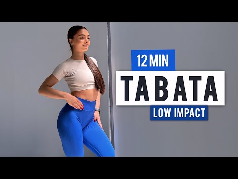 12 MIN TABATA HIIT WORKOUT | Full Body Home Workout, No Equipment, With Tabata Songs!