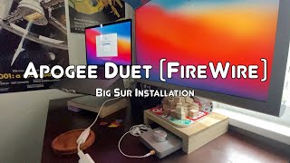 Video thumbnail for Apogee Duet FireWire running on Big Sur by Josh Wetenkamp