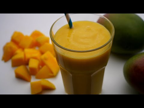 Batido de MANGO con LECHE saludable y delicioso