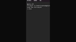 Conditional Logic: Using IF ELSE in a .BAT File