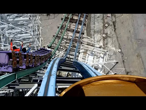 Twisted Colossus Front Seat POV 2023 FULL HD Six Flags Magic Mountain