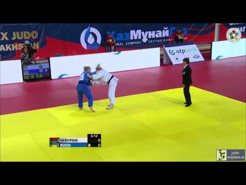 Judo 2013 Grand Prix Almaty: Skrypnik (BLR) - Buiok (UKR) [-52kg] rep