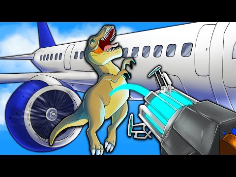 LANCIO UN T-REX NEL MOTORE DI UN AEREO GIGANTE SU TEARDOWN! E' TROPPO DIVERTENTE! *ASSURDO*
