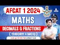 AFCAT 1 2024 Maths Classes Maths Decimal Fractions AFCAT Maths Preparation Ankit Solanki Sir
