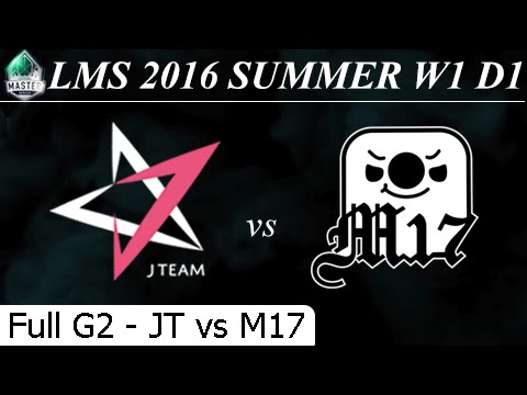 JT vs M17 Game 2 Full - LMS Summer 2016 W1D1M1 J Team vs Machi