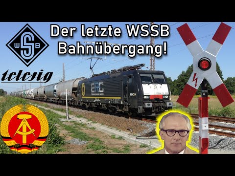 Güterzüge am letzten WSSB Halbschranken Bahnübergang in Wildgrube! Erich Honeckers DDR Vermächtnis!