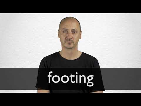 Footing Definition And Meaning Collins English Dictionary