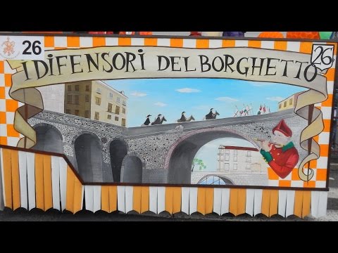 I Difensori del Borghetto carro da getto - Carnevale Ivrea 2015