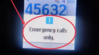 How To Fix Emergency Call Only Problem in Samsung Guru GT E1200Y