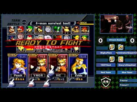 CT GamerCon 2025 SSBM - Kraft/ThunderPaste (Red) vs Stacy's Stepdad/TS420 (Blue) - Melee Doubles WR2