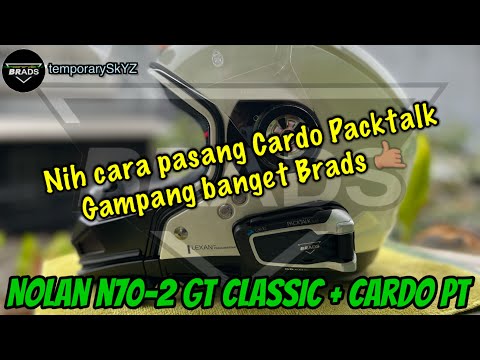 Tutorial on installing Cardo PT on a Nolan N70-2 GT Classic helmet__Project iseng-iseng - All New...