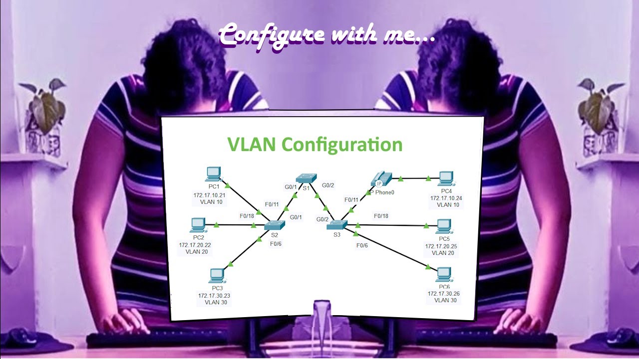 CCNA - VLAN Configuration  #stepbystep #educational  #beginnerfriendly