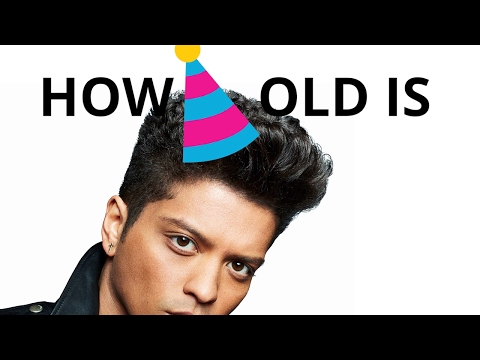 How old is Bruno Mars? 🍰🎈