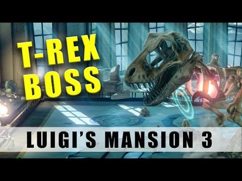 Luigi's Mansion 3 T-Rex boss - How to beat the Floor 9 dinosaur skeleton boss