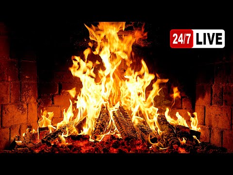 🔥 Fireplace NO ADS (Live 24/7). Cozy Fireplace 4K Ultra HD