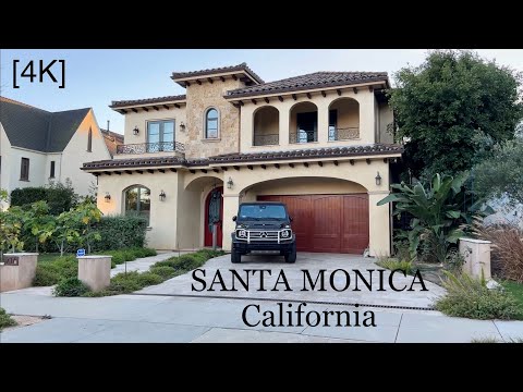 SANTA MONICA California - driving tour [4K]