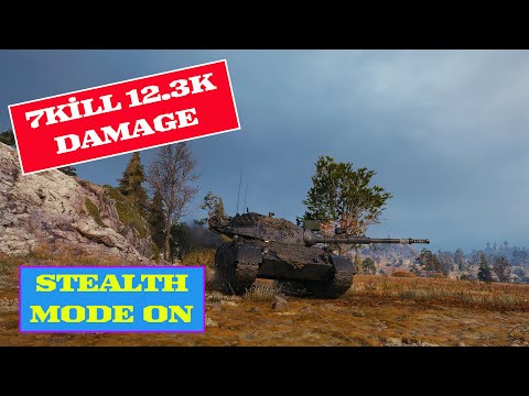 Leopard 1 - 12.3K Damage 7 Kill - World of Tanks