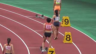 2020年埼玉県陸上競技選手権大会　女子400m決勝　浜田、大野、吉中