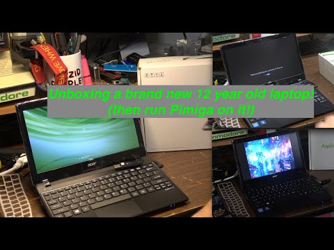 Unboxing a brand new 12 year old laptop