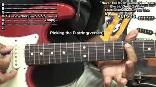 NEVER TO MUCH Luther Vandross R&amp;B Guitar Lesson - Chords, Picking &amp; Tabs - @EricBlackmonGuitar