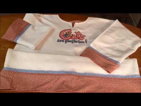 Turn Sweatshirt into  a Tunic