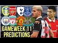 GAMEWEEK 11! Premier League Predictions!
