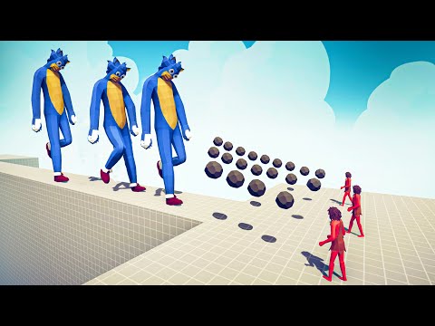 3x SONIC GIANT vs 3x EVERY GOD - Totally Accurate Battle Simulator TABS