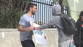 Bernie vs Trump, Who is more Violent! (Social Experiment)