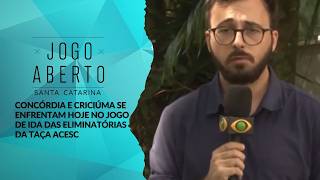 Concórdia e Criciúma se enfrentam hoje no jogo de ida das eliminatórias da Taça ACESC - Jogo Aberto
