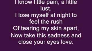 Aiden- We Sleep Forever Lyrics on screen clear.