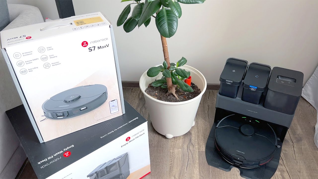 Робот-пылесос Roborock S7 MaxV Ultra, чёрный