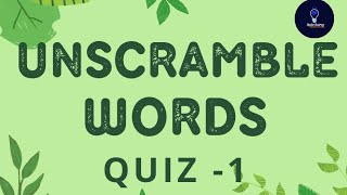 Unscramble words/Jumbled words quiz grade 2,3,4,5,6