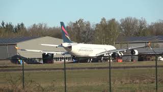 Plus Ultra A340 at Twente Airport