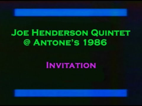 Invitation Joe Henderson 1986