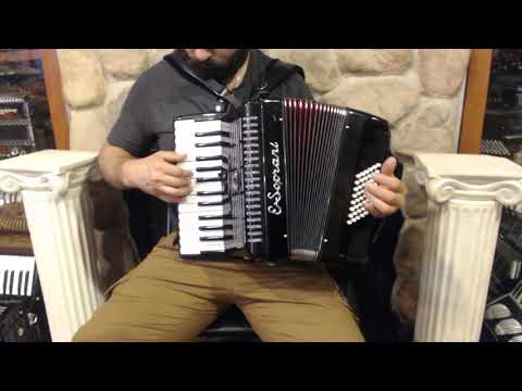 ESOP2648BK - Black E. Soprani Circus Line Piano Accordion Accordion MM 26 48 $799