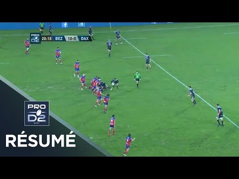 PRO D2 - Résumé Béziers-Dax: 26-10 - J13 - Saison 2017/2018