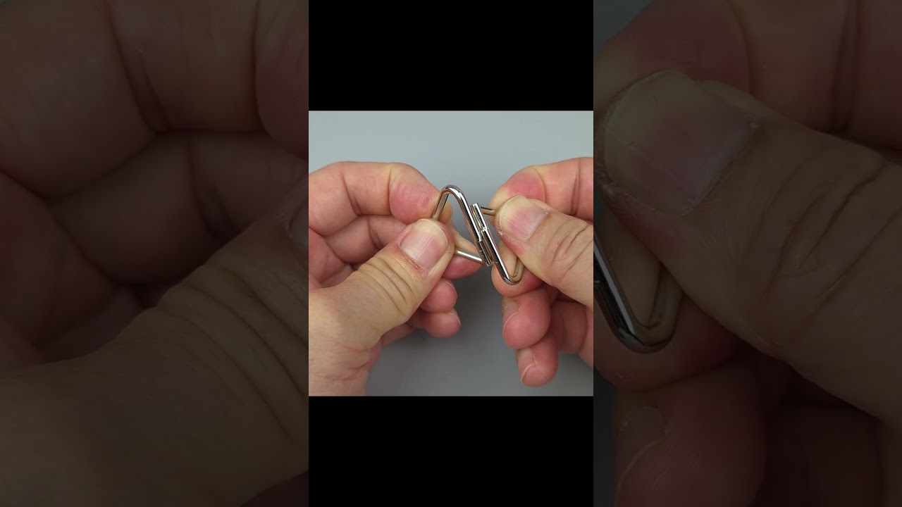 Metal Puzzle Double Triangle Solution